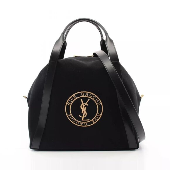 AUTHENTICITY GUARANTEED SAINT LAURENT Rive Gauche Bowling Tote Bag - Picture 1 of 4